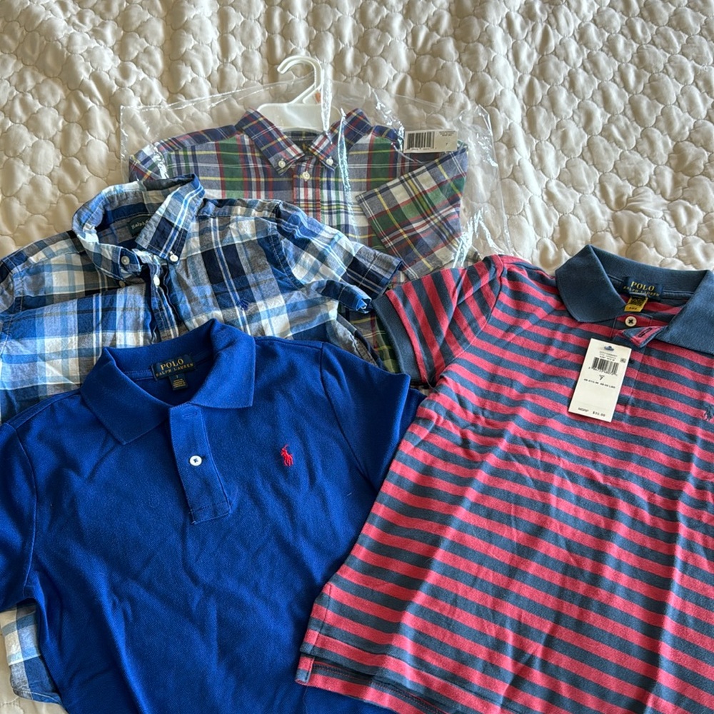 Ralph Lauren size 7 short sleeve shirts